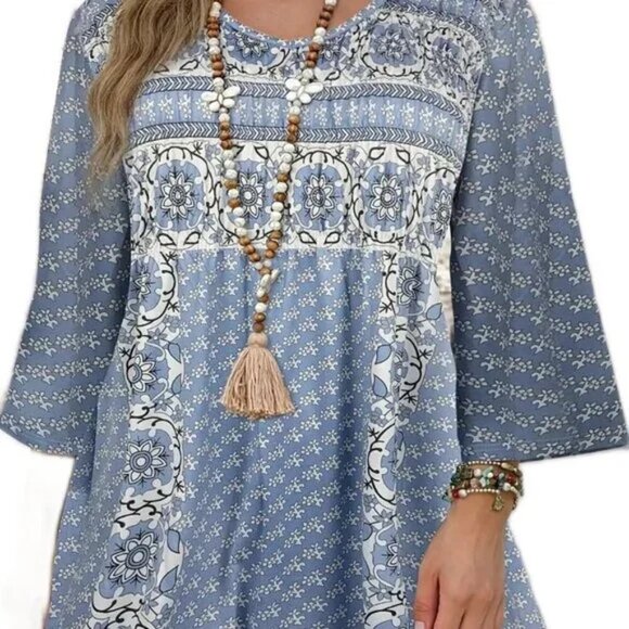 NEW Boho Tunic Sizes 3x, 4x, 5x, 6x, - Picture 4 of 11